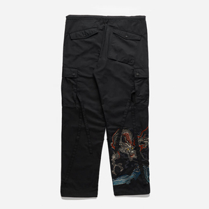 Pantalons décontractés pour hommes surdimensionnés OEM pantalons <span class=keywords><strong>parachute</strong></span> baggy tech verts armée personnalisés - Product Image 3