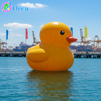 Canard gonflable géant en PVC jaune sur mesure, canard gonflable géant amusant, canard gonflable géant flottant sur l'eau en caoutchouc à vendre
