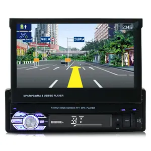 Wince 7 inch 1 din car gps mp5 player with BT mirror link FM USB 8G map card car radio stereo