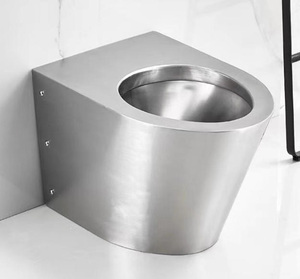 Hiện đại thép không gỉ một mảnh nhà vệ sinh P-trap <span class=keywords><strong>Made</strong></span> Trung Quốc cho đô thị nhà bệnh viện khách sạn nhà vệ sinh thiết kế bể nước bìa loại bỏ - Product Image 2