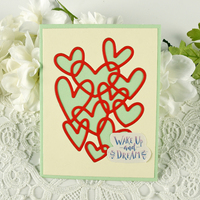 AAGU fai da te taglio metallo Die Scrapbooking Album in rilievo Craft invito biglietto per fare cuori Scrapbooking Craft taglio muore