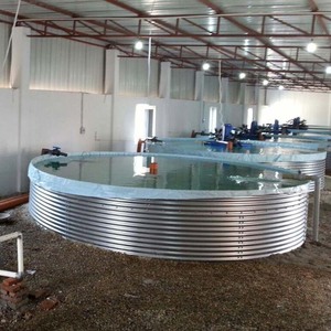 Réservoir d'eau en acier ondulé pour l'eau de pluie, réservoir d'eau cylindrique galvanisé, silo pour l'aquaculture ou l'abreuvement du bétail - Product Image 3