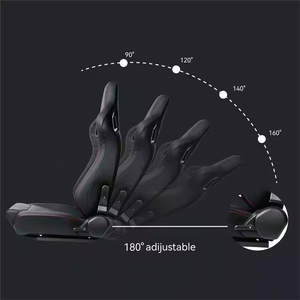 Sièges de voiture noirs de haute qualité, sportifs, réglables, type baquet, pour la simulation de course, pour <span class=keywords><strong>BMW</strong></span> et Honda, en cuir. - Product Image 4