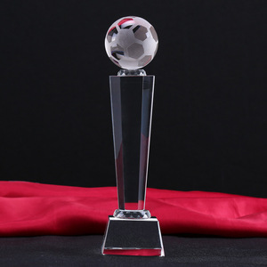Trofeos de cristal grabados con láser personalizados de ELOR, medallas de voleibol de Golf de fútbol de plástico de Metal, regalos de premios deportivos