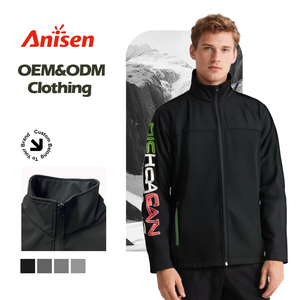 High Quality <strong>Men's</strong> Lightweight Softshell <strong>Jacket</strong> for Hiking <strong>Summer</strong> Waterproof Windbreaker Fleece Lining Windproof Rainproof - Product Image 1