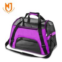 Sac à dos de transport pour animaux de compagnie (chats et chiens) écologique de marque MJ, petit format, en coton, avec fermeture éclair, compatible avec les voyages, à placer sous la banquette
