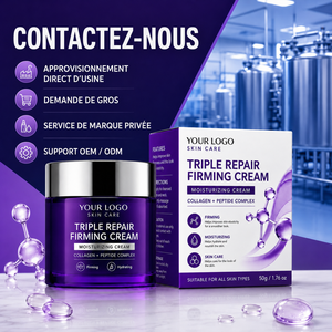 Crema de Belleza Avanzada Hidratante y Reafirmante, Mejora las Líneas Finas, Complejo de Péptidos de Colágeno, Crema Reafirmante de Triple Reparación para Piel Madura - Product Image 6