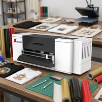 Machine DTF Sunika XP600 300MM pour vêtements, entièrement automatique avec IA, film PET, CMYKW, découpe automatique, circulation d'encre blanche