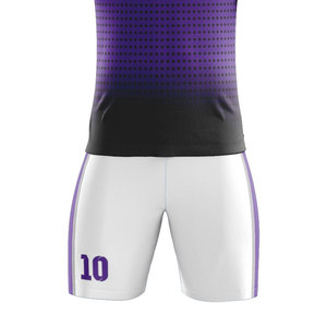 ชุดฟุตบอลโพลีเอสเตอร์ 100% ระบายอากาศได้ดี แห้งเร็ว สีสันตามสั่ง ดีไซน์ล่าสุด บริการ OEM แบบซับลิเมชั่น - Product Image 6