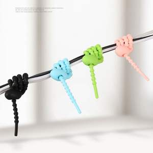 5 عبوات بسيطة رخيصة جهاز لف لطيف سيليكون تخزين البيانات ، وصلات تنظيم الكابل - Product Image 4