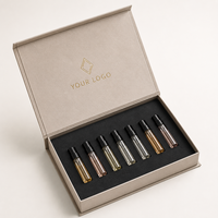 Coffret cadeau de parfum magnétique de luxe haut de gamme, boîte en papier rigide, plusieurs flacons, emballage de parfum avec insert en mousse EVA