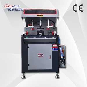 Sierra de corte de 1 cabezal con control PLC, equipo de una hoja para fabricación de ventanas y puertas de <span class=keywords><strong>PVC</strong></span> de 45-90 grados - Product Image 1
