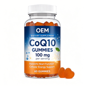 Gummies CoQ10 100mg OEM ODM certifiées GMP et Halal, 60 unités, à base de pectine de fruits, complément alimentaire - Product Image 1