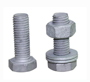 <span class=keywords><strong>Boulon</strong></span> hexagonal haute résistance HDG, grade 8.8 10.9, <span class=keywords><strong>boulon</strong></span> hexagonal en acier au carbone galvanisé à chaud, DIN933 - Product Image 2