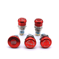 Interrupteurs à bouton-poussoir d'urgence en acier inoxydable, 16mm/19mm
