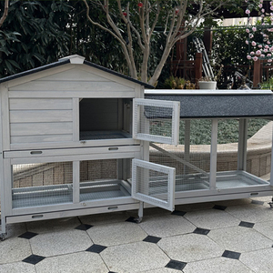 Wholesale Luxury Wooden Breathable Waterproof <b>Large</b> Rabbit Cage House Chicken Coop - Product Image 3