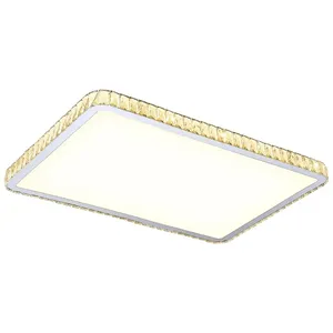 Offre Spéciale simple ultra mince plafonnier salon luxe rectangulaire K9 cristal plafonnier moderne - Product Image 6