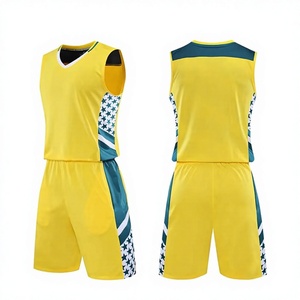 Uniformes de Baloncesto Personalizados Baratos Unisex, Conjuntos Profesionales Retro Impresos, Transpirables, de Secado Rápido, 100% Poliéster, Nombre del Equipo Personalizado - Product Image 1