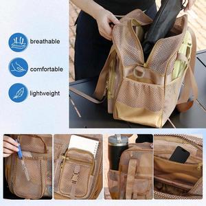 Sac fourre-tout de plage en maille pour femme avec bandoulière amovible - Léger, idéal pour le porté croisé ou en bandoulière, adapté au stade, au travail et au sport - Product Image 4