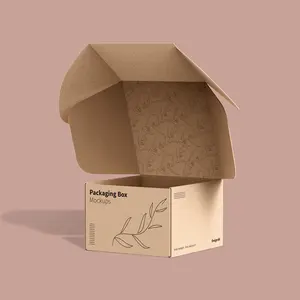 Low MOQ Recyclable Environmental Protection Custom Food Kraft Paper Box Packaging