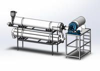 Système de pulvérisation automatique de poudre et d'aromatisation en acier inoxydable avec mélangeur pour fruits de mer, bonbons et snacks frits