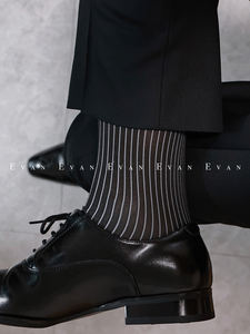 <span class=keywords><strong>Nuit</strong></span> vin rouge rayé costume bas hommes <span class=keywords><strong>chaussettes</strong></span> formelles messieurs affaires confortable mi-longueur Tube nouveau respirant - Product Image 4