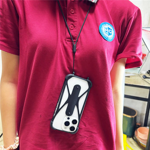 Support de téléphone de bureau Touch U, coque en silicone antichoc, étanche, pliable, étui pour téléphone portable avec support de bande pour toutes les occasions - Product Image 5