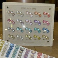 Vernis à ongles gel magnétique effet œil de chat blanc texturé haute brillance 20 couleurs, gel brillant galactique super lumineux OEM pour ongles