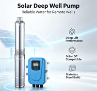 Pompe solaire photovoltaïque DC pour puits profond en acier inoxydable 304, irrigation agricole, haute pression, haute puissance, submersible, 40L/min