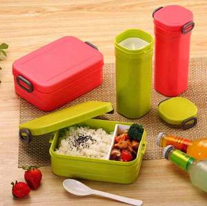 Lunch Box Ecologico Portatile in Plastica, Contenitore <span class=keywords><strong>per</strong></span> <span class=keywords><strong>Pranzo</strong></span> Bento <span class=keywords><strong>per</strong></span> Sport all'Aperto, <span class=keywords><strong>Set</strong></span> Lunch Box <span class=keywords><strong>per</strong></span> Bambini con Bottiglia - Product Image 3