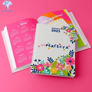 Bán buôn giá rẻ nhà máy in A4 bìa cứng nhật ký lưu ý cuốn sách tùy chỉnh kế hoạch Organiser Tạp Chí in ấn cuốn sách - Product Image 1