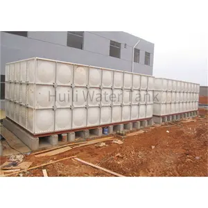 Frp Grp Smc Watertank Prijs Glasvezel Modulaire Water Opslagtank Vastgeboute Gebruikt Water Tanks