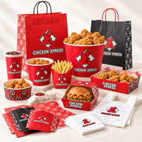 Boîte d'emballage en carton ondulé personnalisée avec logo pour ailes de poulet frites, boîte à pizza en papier, boîte d'emballage alimentaire personnalisée imprimée