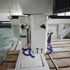 Routeur <span class=keywords><strong>CNC</strong></span> entièrement automatique à 4 axes, scie à pont, <span class=keywords><strong>machine</strong></span> de polissage et de chanfreinage de pierre, moteur servo, haute efficacité, puissance 15 kW, granit, marbre - Product Image 4