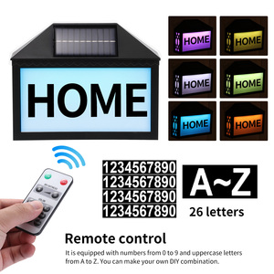 Números de Casa con Luz LED RGB, Alimentados por Energía Solar, Resistentes al Agua IP65, Letrero de Dirección, Lámpara de Pared para Exteriores, Jardín, Patio, Calle - Product Image 6