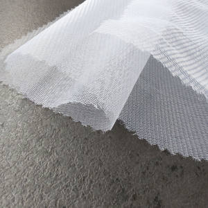100% Polyester 20D Tulle <span class=keywords><strong>Tissu</strong></span> 160cm Longueur 26gsm Poids Léger pour Blanc Tulle Rideaux Robes Longues Jupes Sacs <span class=keywords><strong>Tissu</strong></span> - Product Image 2