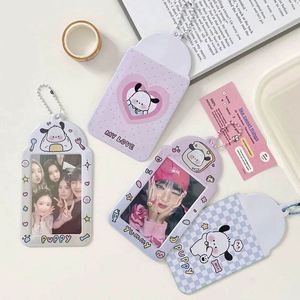 Korean Style PVC <b>Id</b> Card Case Cute Custom Printed Pattern Keychain Card <b>Holder</b> with Rubber for Photos & Credit Cards - Product Image 4