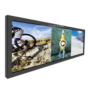 19.5 inch đến 88 inch 2K 4k siêu thị tự cạnh căng ra kỹ thuật số Bảng điều chỉnh Android mở rộng LCD quảng cáo Màn hình hiển thị - Product Image 1