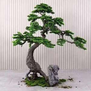 Bonsái Artificial <span class=keywords><strong>de</strong></span> Pino Hecho a Mano, 100% <span class=keywords><strong>de</strong></span> Aspecto Natural, <span class=keywords><strong>para</strong></span> Decoración <span class=keywords><strong>de</strong></span> Interiores del Hogar, Halloween, Navidad, Plástico Duradero - Product Image 1