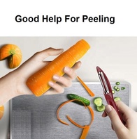 Gadgets Leverancier Knoflookpers Stalen Mes Aardappelschiller 2 In 1 Groentesnijder Dunschiller Keuken Fruitschiller