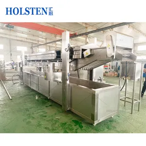 Fully automatic potato chips frying production line electric potato crisps chips making machine equipment