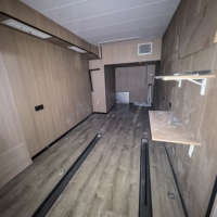 Magnifique Bâtiment de Bureau Mobile Conteneurisé de 20 pieds, Haute Qualité, Économique, Étanche, à Structure Ondulée et Design Moderne, pour Centre Commercial