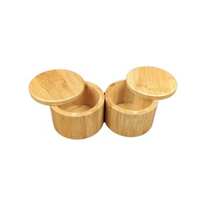 Lọ Gỗ Tre Thật Hữu Ích Thân Thiện Với Môi Trường Lọ Gia Vị Muối Tre Lọ Gỗ Tùy Chỉnh - Product Image 4