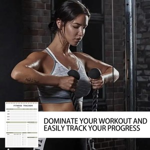 <span class=keywords><strong>Carnet</strong></span> de suivi d'entraînement à spirale, 52 pages, journal d'entraînement pour la salle de sport et la maison, planificateur d'exercices avec suivi du sommeil et de l'eau - Product Image 4
