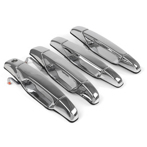 Chrome <b>Door</b> Handles For 2007-2014 Cadillac Escalade Chevrolet 4-Piece Set Replacement Metal <b>Trim</b> - Product Image 5