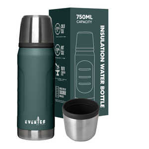 For Custom Logo for 750ml Stainless Steel Vacuum Sports Thermos Flask Water <b>Bottle</b> with Lid for Outdoor Use - Product Image 1