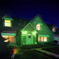 Lumière laser de mouvement de douche d'étoiles d'arbre de Noël vert d'étoile rouge avec le capteur de nuit et la minuterie intégrée