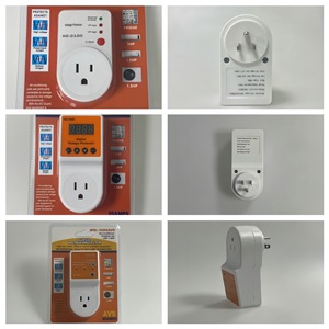 Protecteur de tension américain 120V/220V, dispositifs de protection contre les surtensions sud-américains avec prise de protection contre les courants élevés - Product Image 5