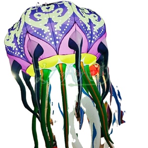 Decoración inflable LED Jelly Fish | Colgante inflable Dj Sea Creature Prop para escenario, eventos y fiestas temáticas subacuáticas - Product Image 5