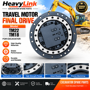 Ensemble de transmission finale de moteur de translation TM18 TM22, pièce de rechange pour excavatrice Caterpillar E311D E312D E313D - Product Image 1